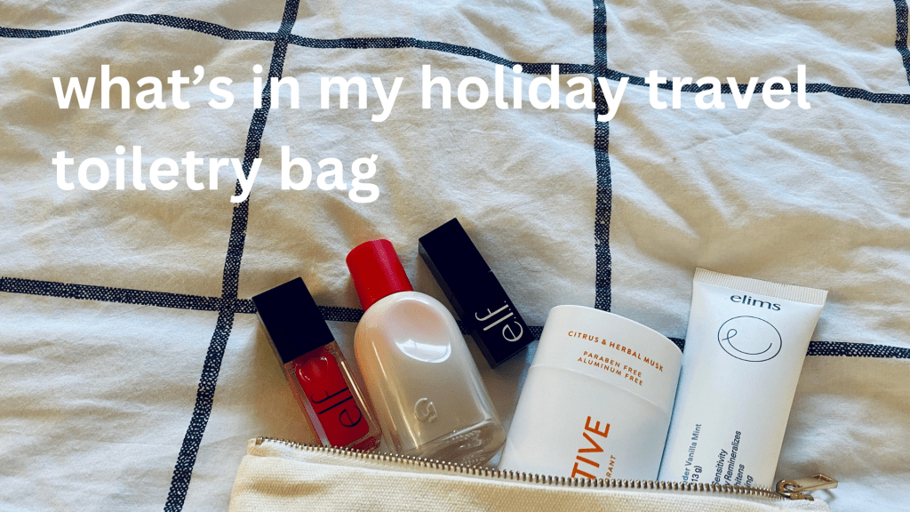 What’s In My Holiday Travel Toiletry Bag – Blogmas Day&nbsp;18